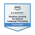 AWS Academy Graduate - Machine Learning for Natural Language Processing badge